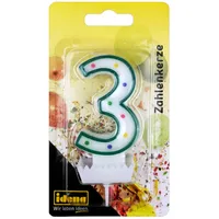 IDENA Geburtstagskerze 58363 weiß