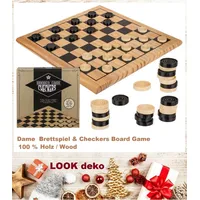 Out of the Blue Dame Holz-Brettspiel - 28,5 cm