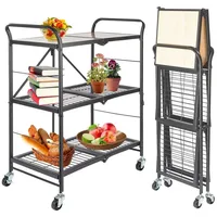 Onvaya ONVAYA® Küchenwagen klappbar Servierwagen klappbar | Etagenwagen |