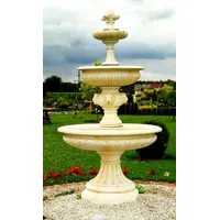 Casa Padrino Barock Springbrunnen Cremefarben Ø 150 x H.