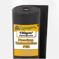 Aquagart 75m2 Unkrautvlies Gartenvlies Mulchvlies Bodengewebe 150g 1m Breit