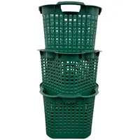 Buri Wäschekorb Set Universalkorb vers Farben Stapelkörbe Gartenkörbe Korb