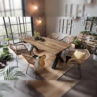 Möbilia Tisch 240x100 cm X-Form