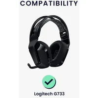 Kwmobile 2X Ohrpolster kompatibel mit Logitech G733 Kopfhörer -