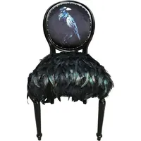 Casa Padrino Luxus Barock Esszimmer Stuhl Krähe Schwarz 50