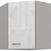 Küchen-Preisbombe Eckhängeschrank 60 x 60 cm Weiß Hochglanz +