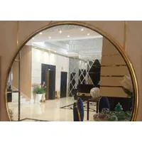 Casa Padrino Luxus Art Deco Wandspiegel Gold Ø 92