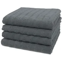 ZOLLNER Handtuchset 4-tlg. grau