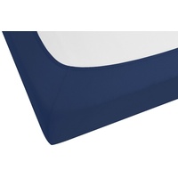 Biberna Spannbetttuch Jersey in marine 1x 90x190 cm |