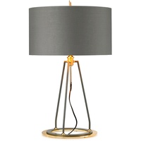 Elstead Lighting Ferrara Tischleuchte dunkelgrau, goldfarben poliert 737mm Elstead