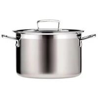 Le Creuset 3-ply Fleischtopf 24 cm silber