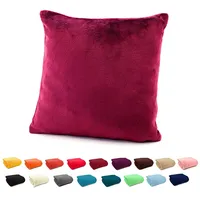Heimtexland ® Flanell Kuschel Kissen Super Soft Dekokissen Plüsch