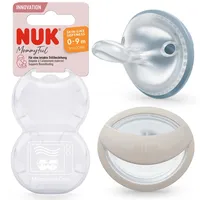 NUK MommyFeel Babyschnuller | 0−9 Monate | stillfreundliche Sauger