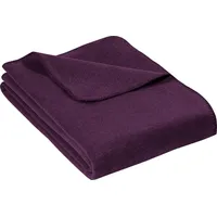 Erwin Müller Baumwolle Wohndecke in aubergine | Gr.: 150