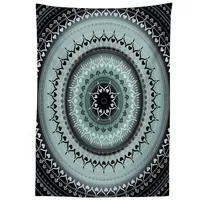 ABAKUHAUS Mandala Tischdecke, Vintage Mandala Kreise, Druck mit Klaren