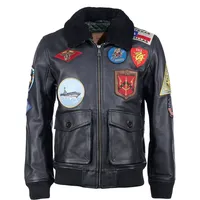 Top Gun 20201007 , Lederjacke - Schwarz - S