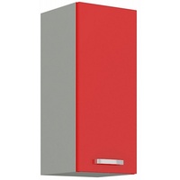 Küchen-Preisbombe Küchen Hängeschrank 30 Glanz Rot Grau Küchenzeile Küchenblock