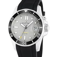 Jacques Lemans Hybromatic Silikonband massiv Edelstahl 1-2170B