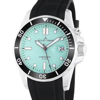 Jacques Lemans Hybromatic 1-2170C Herren Uhr Edelstahl Silikon 20Bar