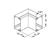 Niedax Inneneck, 90 Grad LUIC 60.100