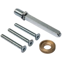 MS Beschläge - Sicherheitsbeschlag Befestigungsset 8mm Wechsel-Vierkant M6 Durchzugsschrauben