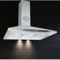 Gurari 147 Dunstabzugshaube 90cm 1000m3/h Wandhaube Edelstahl - Silber