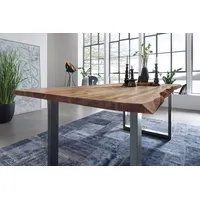Sam möbel gmbh Esstisch Baumkante, Massiv Akazie natur 140