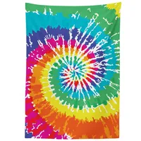ABAKUHAUS Stoff Tischdecke, Regenbogen-Krawatten-Effekt, Personalisierter Druck mit Klaren Farben