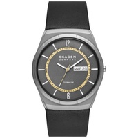 Skagen Herrenuhr Melbye Quarz/3-Zeiger Tag-Datum Uhrwerk 40 mm Gehäusegröße