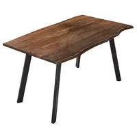 Ab:stil.art.moebel Esstisch 220 x 77 x 100 cm braun/schwarz