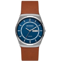 Skagen Melbye Titanium Quarz/3 Zeiger Uhrwerk Day-Date 40 mm