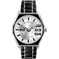 Diesel Scraper Quarz-/3-Zeigerwerk 43 mm Gehäusegröße mit Edelstahlarmband DZ2195