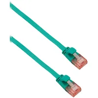 Helos ultra slim Patchkabel U/UTP Cat 6 grün 0,5m