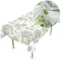 ANRO Wachstuchtischdecke Wachstischdecke Meterware Wachstuch abwaschbare Tischdecke PVC frei
