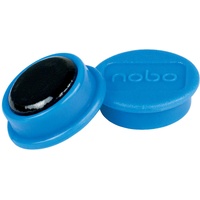 NOBO Magnete für magnetisches Whiteboards, 10 Stück Blau,