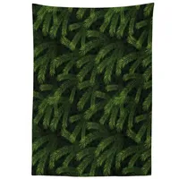 ABAKUHAUS Winter Tischdecke, Kiefer Fichte Nadelbaum, Personalisierter Druck Klare