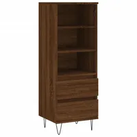 VidaXL Highboard Braun Eichen-Optik 40x36x110 cm Holzwerkstoff