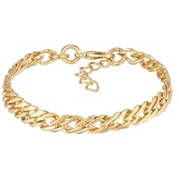 Elli Panzerkette Gliederarmband Farbe Gold für Damen Armbänder &