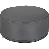 Relaxdays Aufblasbarer Hocker Dunkelgrau