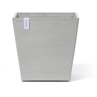 Ecopots Pflanztopf Rotterdam Rollen Weißgrau 49,7 cm x 50