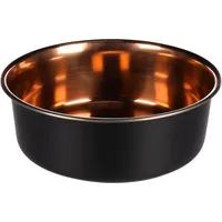 Karlie Flamingo Fress- & Trinknapf Ezra – Rund, Schwarz/Kupfer,