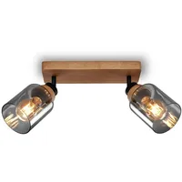 Briloner Royk 2xE27 Schwarz