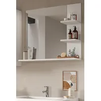 Inn.furn Badezimmer Spiegel "Sopela" weiß Badspiegel mit Ablage 80