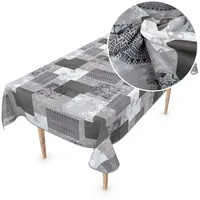 ANRO Wachstuchtischdecke Wachstischdecke Meterware Wachstuch abwaschbare Tischdecke PVC frei