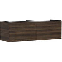 Hansgrohe Xelu Q Waschtischunterschrank 1560x550, 2 Schubkästen, Nussbaum dunkel,