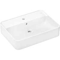 Hansgrohe Xuniva Aufsatzwaschtisch 60172450 600x450mm, mit Hahnloch/Überlauf, weiß