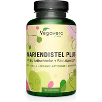 Vegavero Mariendistel + 120 Kapseln & Löwenzahn | 80%