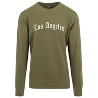 Mister Tee Los Angeles Wording Langarm-T-Shirt Olive S