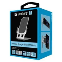 Sandberg Wireless Charger Stand 15W Alu