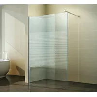 FA-Bausysteme Walk-In Glas Dusche Gestreift 130 cm